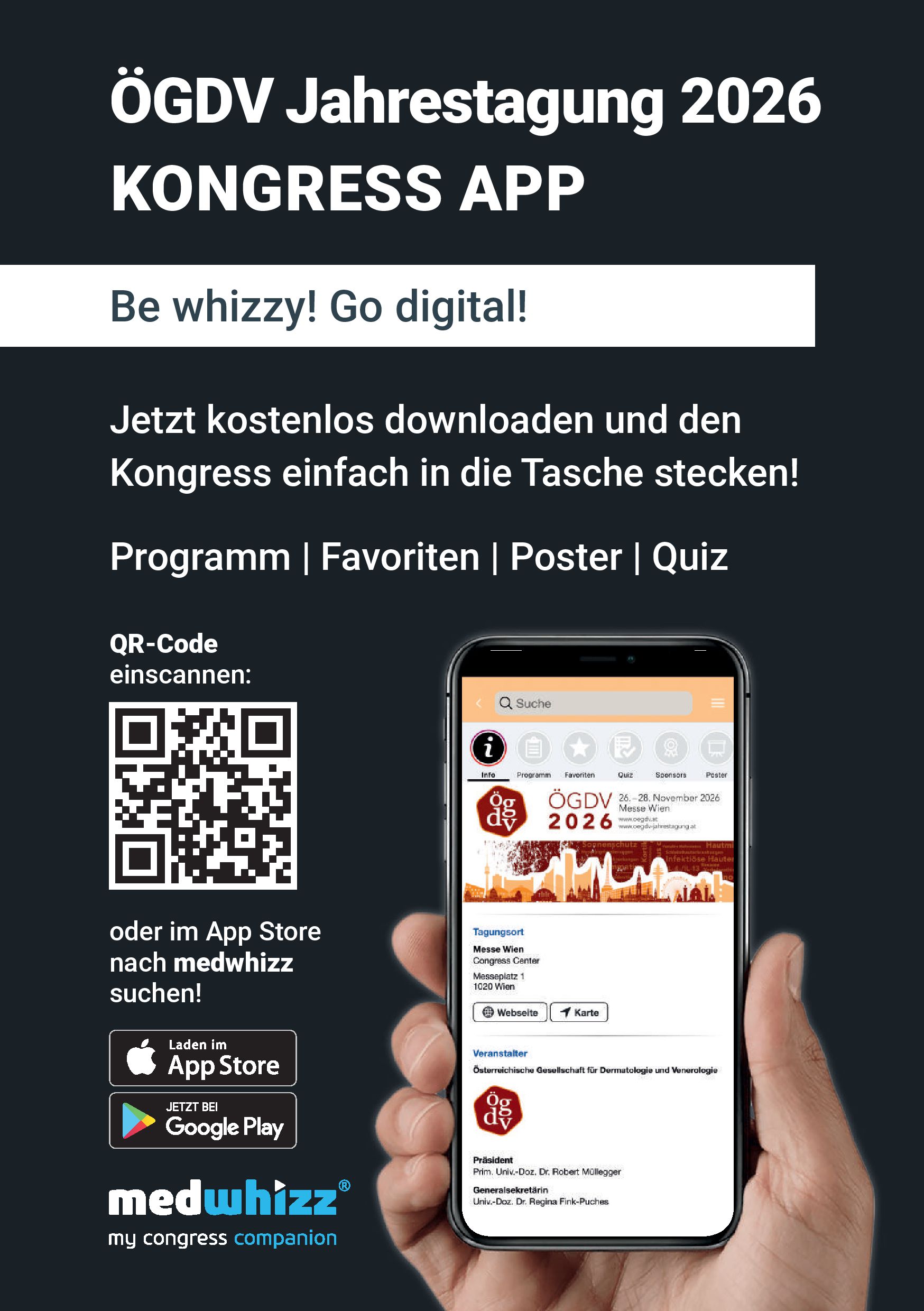 medwhizz 2026 Flyer A5 web OeGDV 2026 - Inconcepts Template